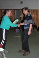 Siegerehrung durch Adam Schleucher und Jochen Lorenz