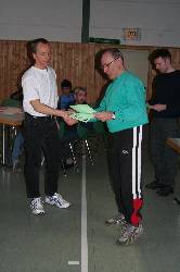 Siegerehrung durch Adam Schleucher und Jochen Lorenz