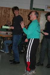 Siegerehrung durch Adam Schleucher und Jochen Lorenz