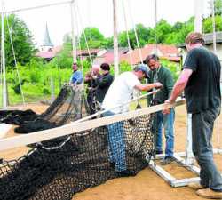 Aufbau des Netzes in Frnkisch-Crumbach